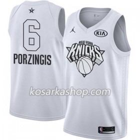 Dres New York Knicks Kristaps Porzingis 6 2018 All Star Jordan Brand Bijela Swingman